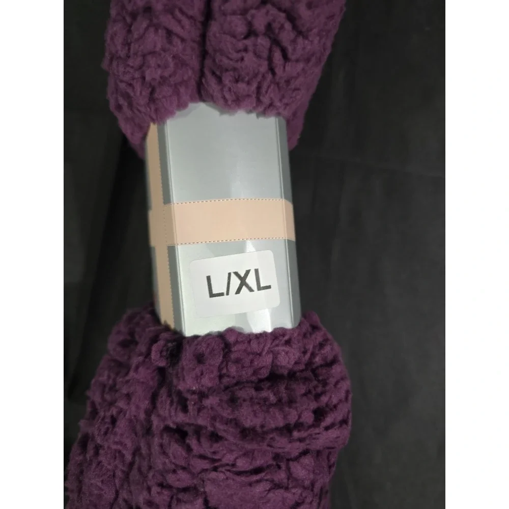 Women's Slipper Socks Winter Warm Fleece Lined Cozy Thick Fuzzy Non Slip L/XL
